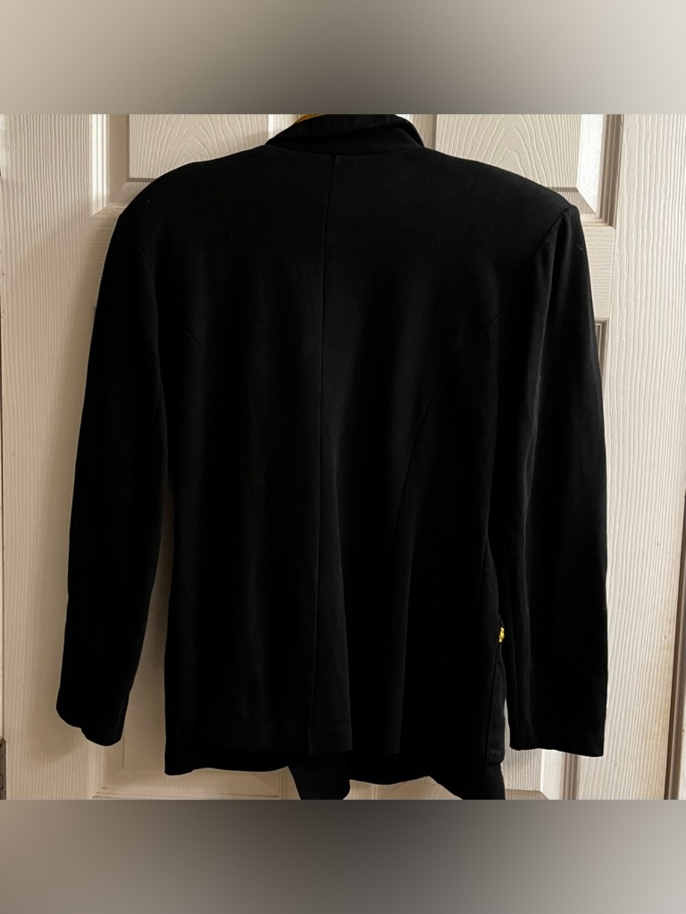 CHAR ~ BLACK DOUBLE BREASTED GOLD TRIM BLAZER ~ 12 - Picture 5 of 12